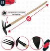KOTARBAU® Hacke aus Stahl Gartenhacke mit Holzstiel 103 cm Produktbild-Vorschau 5
