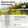 CASARIA® Stehtisch Klappbar 110cm Hoch Rund Ø 60cm Outdoor Produktbild-Vorschau 4