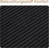 A close-up view of a black textured fabric with diagonal lines. Náhled obrázku produktu
