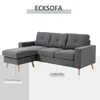 HOMCOM Ecksofa Eckcouch in L-Form, Eckgarnitur in Produktbild-Vorschau 6