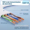 Extralink Cat.8 U/FTP 0,5 m 40 Gb/s Câble réseau LAN plat Voir les images du produit 4