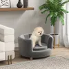 PawHut Hundesofa Hundecouch, Waschbarer Bezug, Haustiersofa Produktbild-Vorschau 2