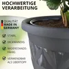Plastard Übertopf 5er-Set Ø 24 cm Anthrazit, 5 Liter, Produktbild-Vorschau 4