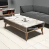 Skye Decor, Milan - Walnut, White Marble, Couchtische, Produktbild-Vorschau 1