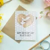 Mr. & Mrs. Panda babykarte Otter Valentine - Grau Pastell - Produktbild-Vorschau 2