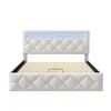 INONEFT Boxspringbett 140x200cm mit LED, Doppelbett mit Produktbild-Vorschau 12