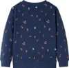 vidaXL Kinder-Sweatshirt Marineblau Melange 104 Produktbild-Vorschau 1