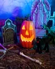 Riesengroßer Ovaler Halloween Kürbis mit LED Beleuchtung 55 Produktbild-Vorschau 3