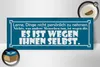 Holzschild Spruch 27x10cm lerne Dinge nicht persönlich Produktbild-Vorschau 3
