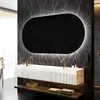 Badspiegel mit Beleuchtung 120 x 70 cm   - LED Farbe Produktbild-Vorschau 1