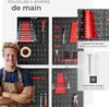 Panneau perforé JONAH avec crochets et supports - 4 pièces Voir les images du produit 3