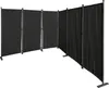 Paravent 6 Teilig 340x165cm Schwarz - Garten & Balkon Produktbild-Vorschau 1