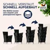 CASARIA® Gartenmöbel Set Holz Balkon Wetterfest 4 Personen Produktbild-Vorschau 7