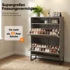 HOKEEPER Armoire à chaussures à 2 portes, meuble à Voir les images du produit 3