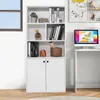 COSTWAY 5-poziomowy regał na książki, 155 cm biblioteczka z Podgląd zdjęcia produktu 2