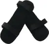 A pair of black armrest cushions with straps. Produktbild-Vorschau