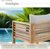 Fauteuil de jardin Boka, bois lasuré, supporte env. 120 kg Voir les images du produit 4