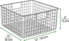 mDesign Allzweckkorb Drahtkorb Gitterbox Organizer Regal Produktbild-Vorschau 2