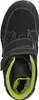 A top-down view of a black child's boot with green trim. Produktbild-Vorschau