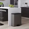 Curver Duo Tretmülleimer Deco 26L+26L Grau Produktbild-Vorschau 3