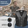 Motorrad lederkutte Lederweste Bikerweste Motorradweste Produktbild-Vorschau 7