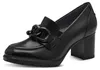 Tamaris COMFORT dames veterschoen van leer met blokhak, Productafbeelding-voorbeeld 1