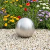 vidaXL Gebürsteter Ball Ø 20 cm Silber Edelstahl 201 Produktbild-Vorschau 3