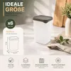 6x Vorratsdosen 1000ml stapelbar mit Deckel - BPA-frei Produktbild-Vorschau 2