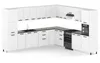 ULWEHOME | Eckküche 580 cm Mattweiß, Küchenmöbel-Set Produktbild-Vorschau 2