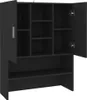 vidaXL Skříňka na pračku černá 70,5x25,5x90 cm Náhled obrázku produktu 5