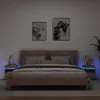 vidaXL Tables de nuit avec lampes LED 2 pcs. Chêne Artisan Voir les images du produit 1