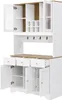 Armoire de cuisine Flieks avec 5 portes, 3 tiroirs et Voir les images du produit 6