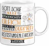 Reitstundenlehrerin Geschenk Becher Tasse Gott Schuf Alle Produktbild-Vorschau 1