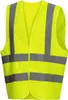 10 NITRAS Warnschutzwesten | Gr. XL | neongelb | Warnweste Produktbild-Vorschau 3