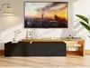 ProximaX TV Lowboard 200 cm s LED osvětlením, černý Náhled obrázku produktu 7