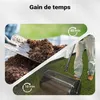 Wiltec Rouleau Épandeur Compost 1100 x 640 x 400 mm Noir Voir les images du produit 5