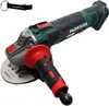 A cordless angle grinder with a side handle and a cutting disc, shown against a white background. A keychain is visible in the upper left corner. Náhľad obrázku produktu