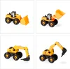 Relaxdays Veicoli da cantiere per bambini, set da 6 pezzi, Anteprima dell’immagine prodotto 7