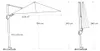 Sonnenschirm quadratisch 2.7x2.7m Voyager T² Basic | Produktbild-Vorschau 6