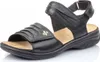 Rieker Damen Echtleder Sandale schwarz, Damen:39 EU Produktbild-Vorschau 29