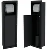 HAGO24 WC Modul Edelstahl Schwarz Einbauschrank Unterputz Produktbild-Vorschau 6