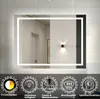 LED Badspiegel mit Beleuchtung Beschlagfrei 80x60cm Produktbild-Vorschau 2