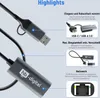 hb-digital USB-C® auf Ethernet Adapter mit USB 3.0 Produktbild-Vorschau 3
