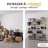 IvoQ Étagères de rangement lot de 2 – 180 x 90 x 40 cm – Voir les images du produit 6