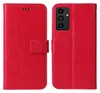 A red flip cover phone case for a Samsung Galaxy A14 / A14 5G, shown open and closed. Produktbild-Vorschau