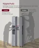 Diagram comparing two methods of attaching an anti-tip device to a tall cabinet. Produktbild-Vorschau