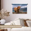 MuchoWow® Wandteppich Wandbehang Schottische Hochlandrind - Produktbild-Vorschau 2