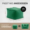 Pouf modulare Lumaland, forma quadrata, colore verde scuro, Anteprima dell’immagine prodotto 3