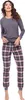 Merry Style Damen Schlafanzug Zweiteiler Pyjama lang bunt Produktbild-Vorschau 4