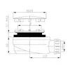 Duschwannensiphon Ø 90mm, DN40, niedrig, Weiß matt Produktbild-Vorschau 5
